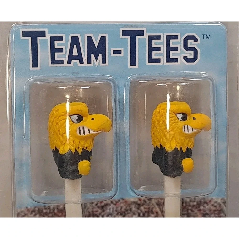 Iowa Hawkeyes Mascot Golf Tees Golf Pro Rubber‎ Head, 2 Total Golf Tees